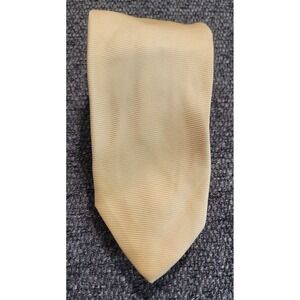 Paul‎ Stuart Men's Yellow 100% Silk Tie Made In the USA